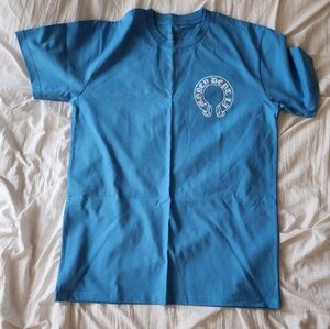 Blue Short Sleeve Tee with MONEY DEPT Print